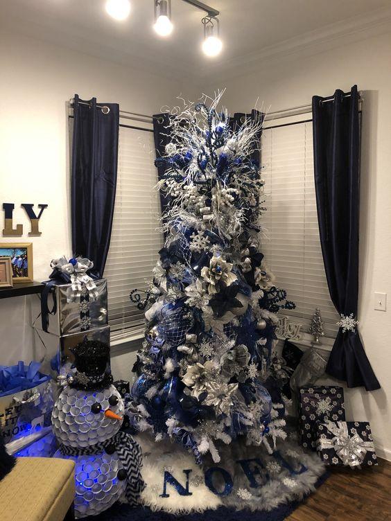 μπλε-χριστουγεννιάτικο δέντρο-ιδέες-