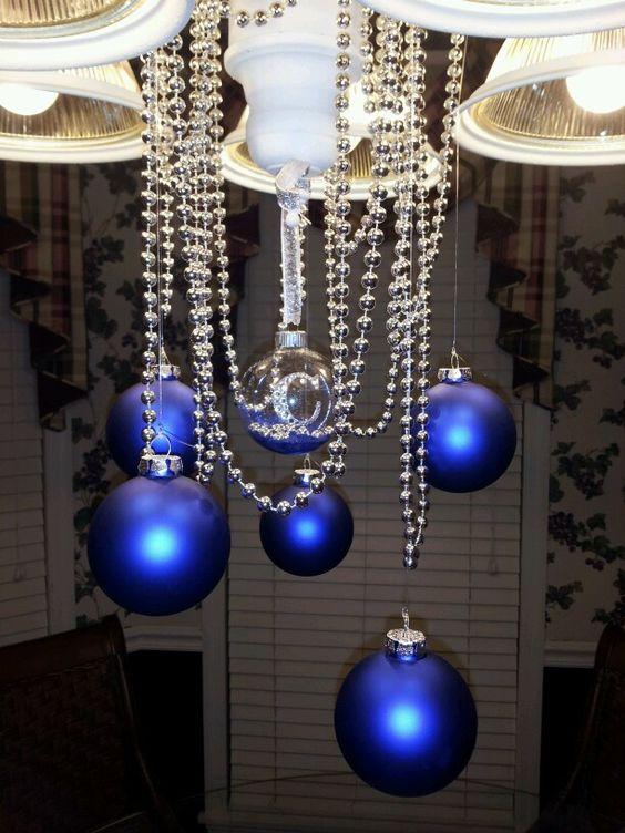 χριστουγεννιάτικος-στολισμός-στο-φωτιστικό οροφής-ιδέες-