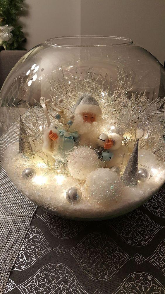 χριστουγεννιάτικη-γυάλα-με-βαμβάκι-και-Άγιος Βασίλης-ιδέες- χριστουγεννιάτικη-γυάλα-με-βαμβάκι-και-Άγιος Βασίλης-ιδέες-