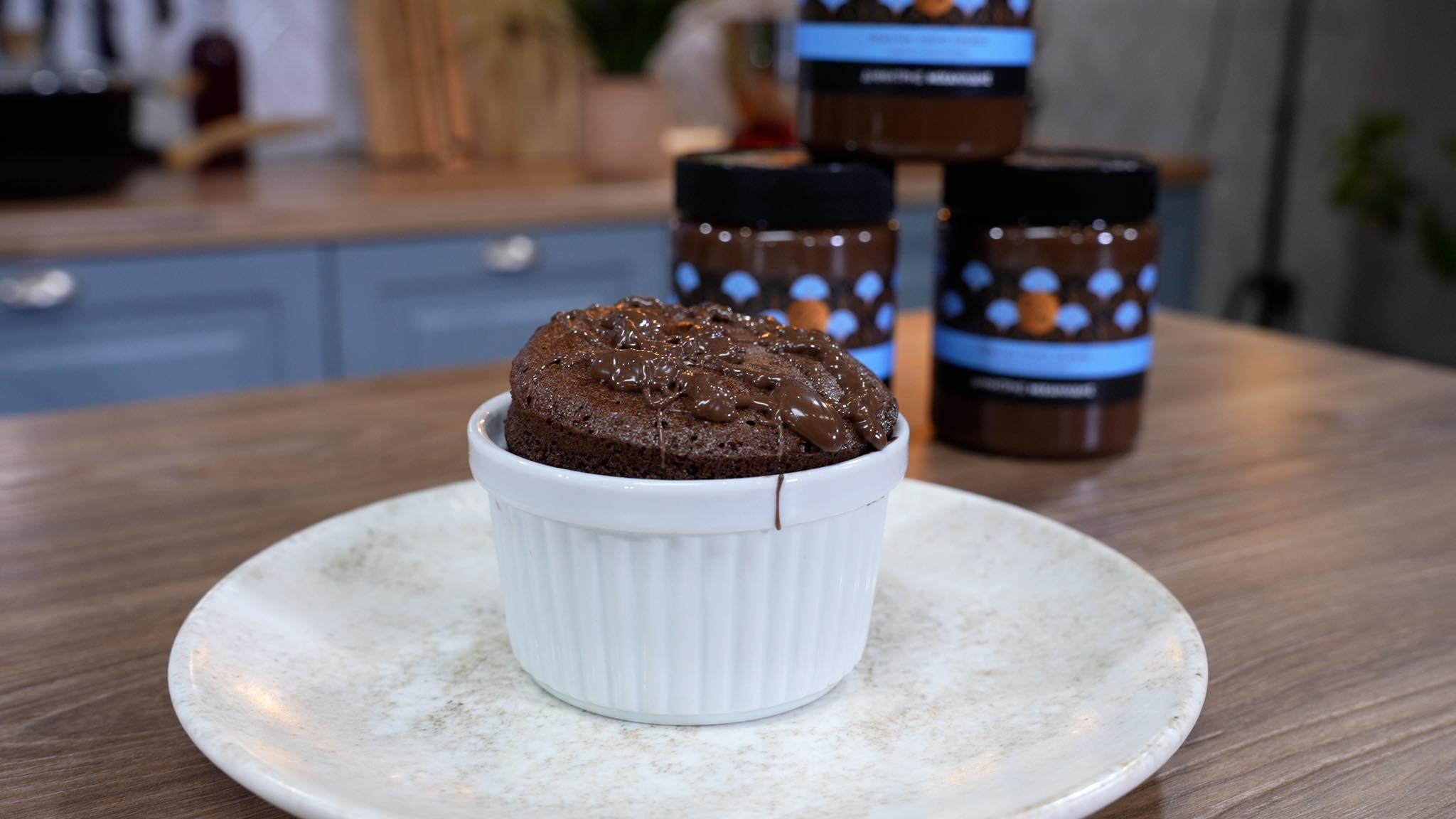 σουφλέ-σοκολάτας-χωρίς ζάχαρη-με-2 υλικά-συνταγή-