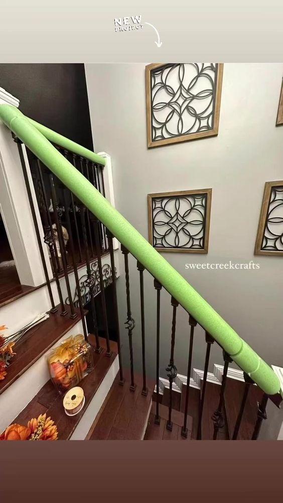 diy-χριστουγεννιάτικη γιρλάντα-από-μακαρόνια κολύμβησης-