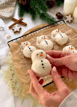 μπισκότα-χιονάνθρωποι-συνταγή-