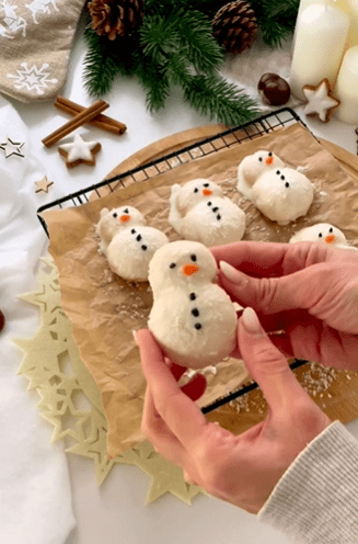 μπισκότα-χιονάνθρωποι-συνταγή-
