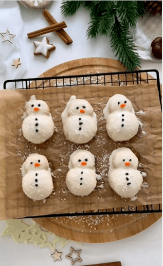 μπισκότα-χιονάνθρωποι-συνταγή-