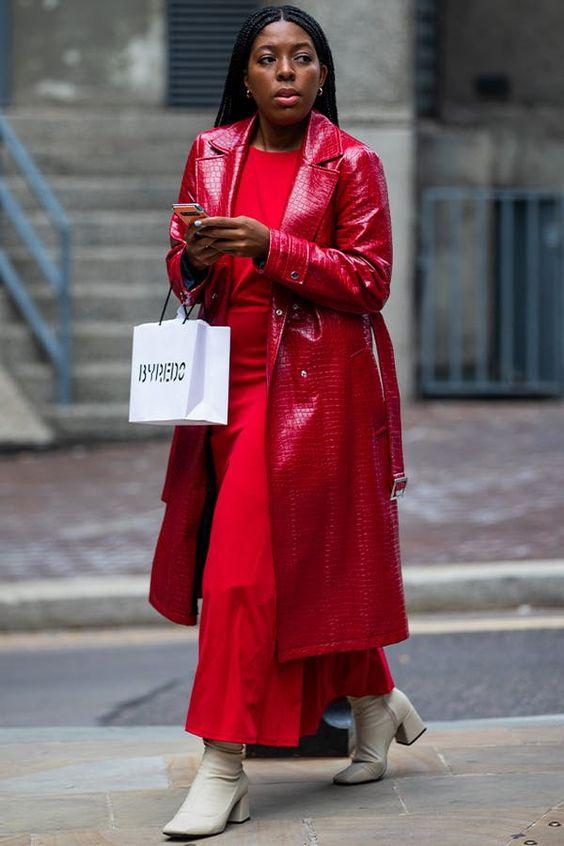 κόκκινη-vinyl-καπαρντίνα-ιδέες-