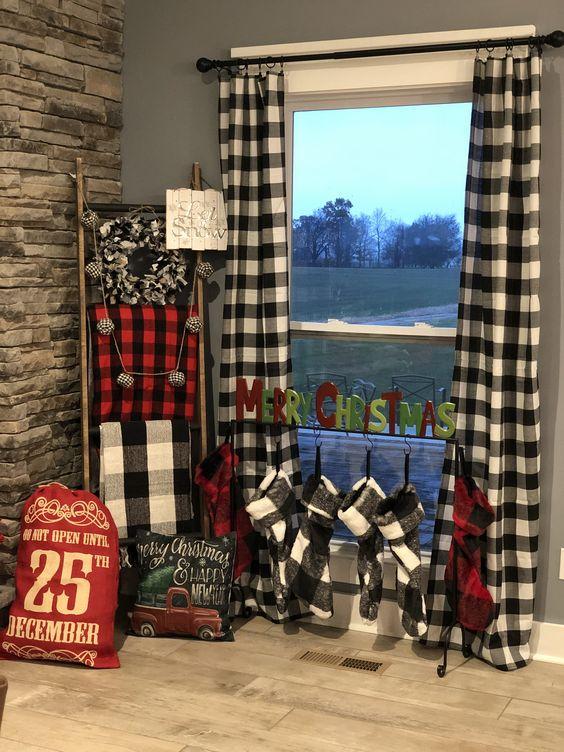 καρό-διακοσμήσεις-τα-Χριστούγεννα-στα-φοιτητικά-και-εφηβικά-δωμάτια-ιδέες-