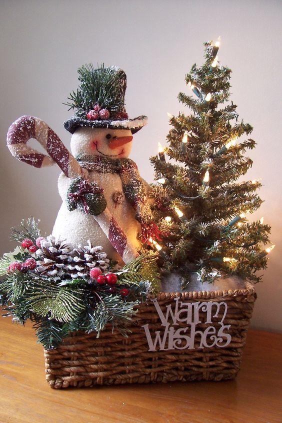 ιδέες-για-χριστουγεννιάτικη διακόσμηση-με-χιονάνθρωπους-Χριστούγεννα 2023-