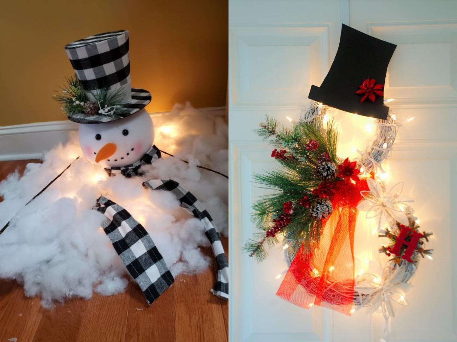 ιδέες-για-χριστουγεννιάτικη διακόσμηση-με-χιονάνθρωπους-Χριστούγεννα 2023-