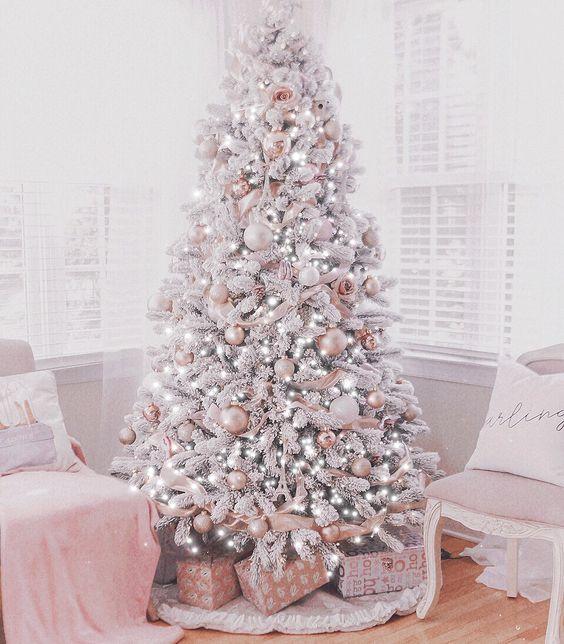 ροζ-χριστουγεννιάτικο-δέντρο-ιδέες-