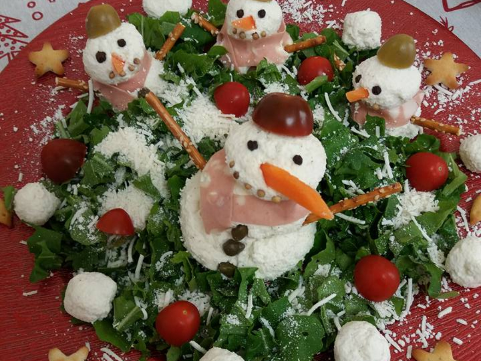χριστουγεννιάτικη-σαλάτα-με-χιονάνθρωπους-συνταγή-