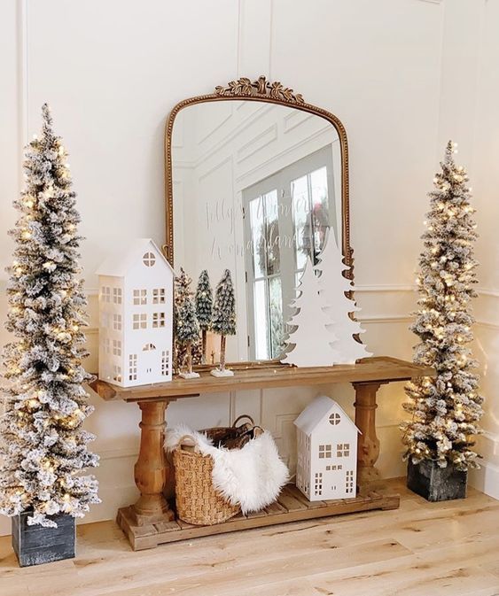 ιδέες-για-χριστουγεννιάτικη διακόσμηση-στο-μπουφέ-Χριστούγεννα 2023-