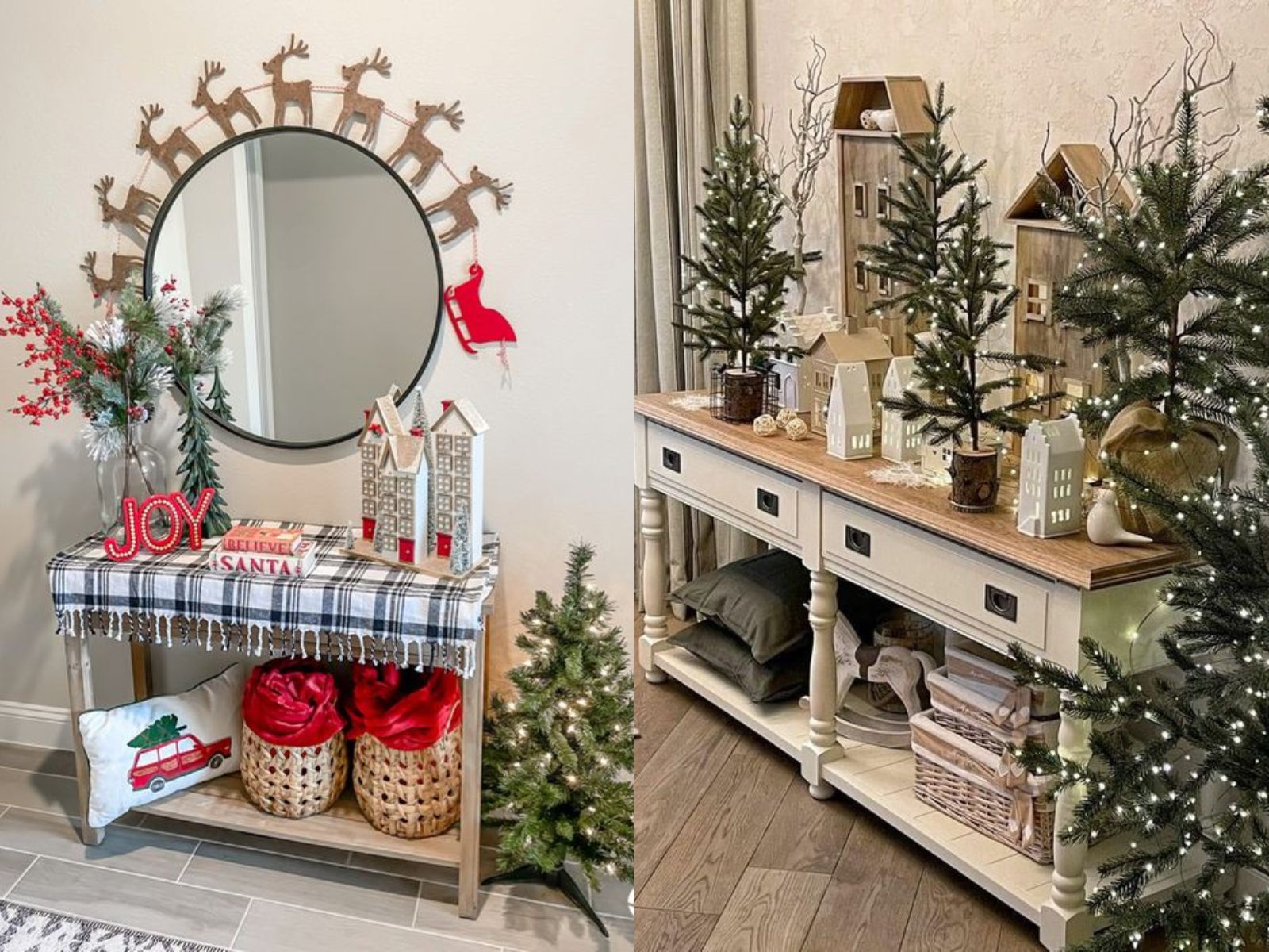 ιδέες-για-χριστουγεννιάτικη διακόσμηση-στο-μπουφέ-Χριστούγεννα 2023-