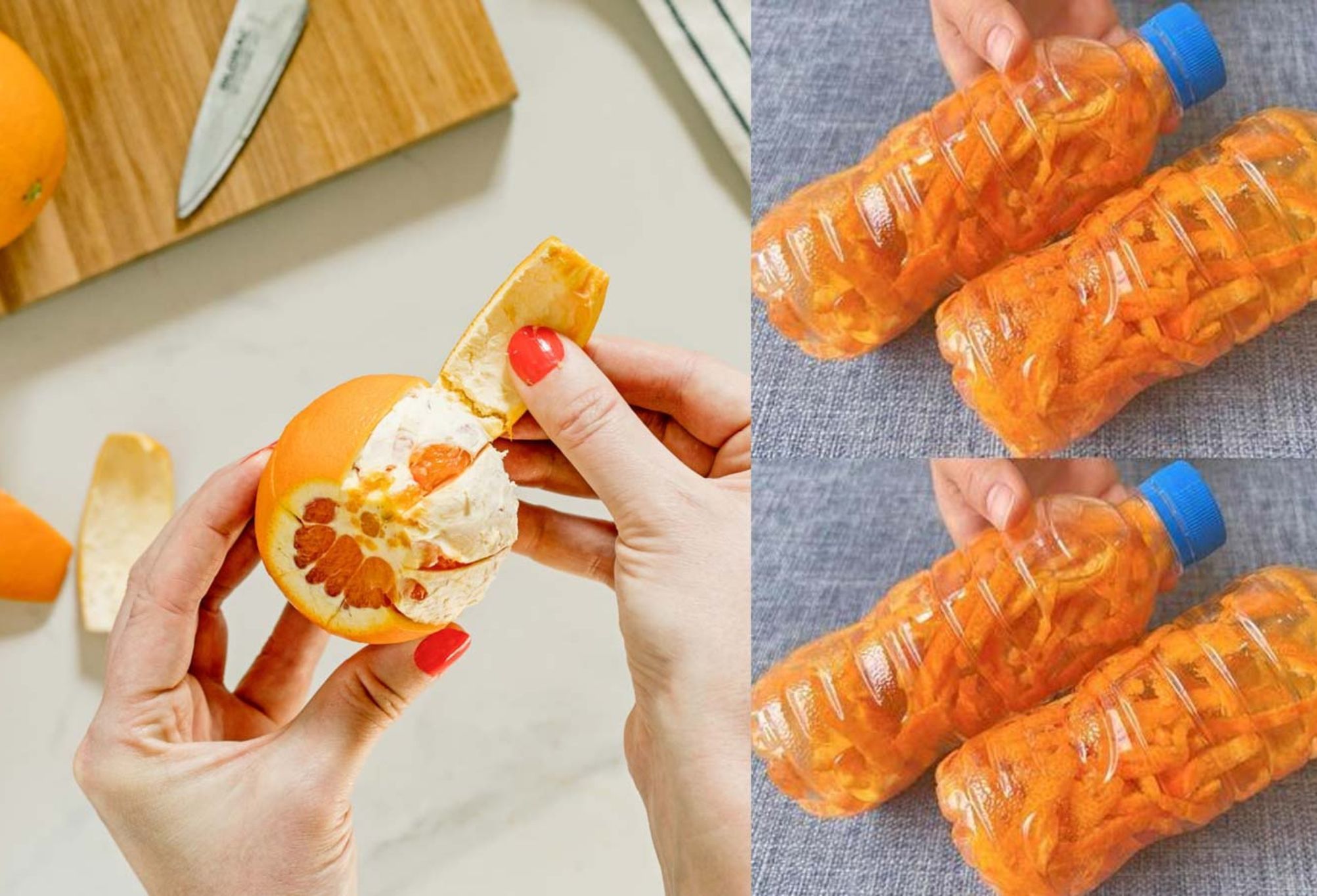 Το σπιτικό απολυμαντικό από φλούδες πορτοκαλιού που καθαρίζει και κάνει να λάμπει κάθε επιφάνεια του σπιτιού