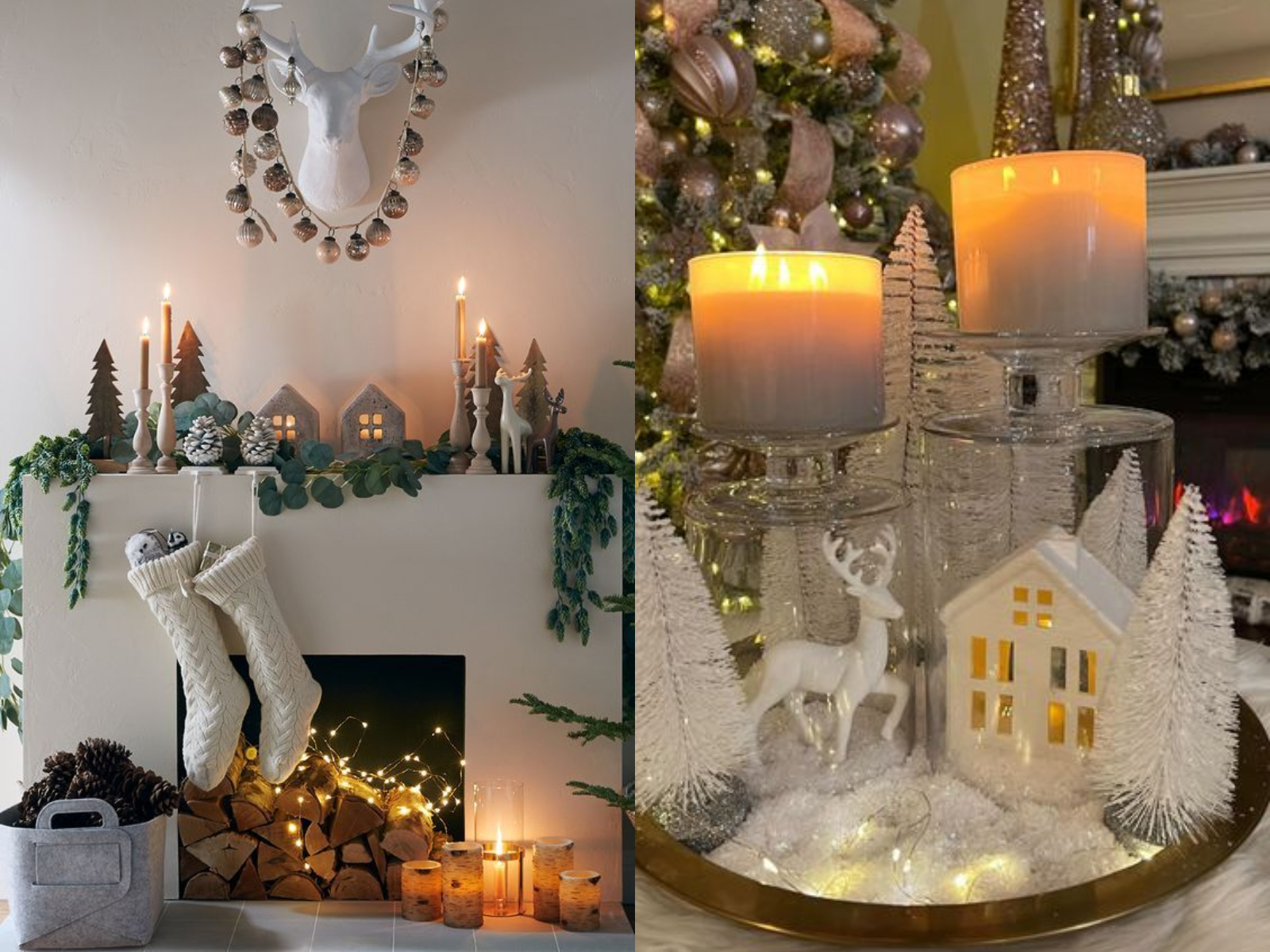 ιδέες-για-διακόσμηση-με-χριστουγεννιάτικα κεριά-Χριστούγεννα 2023-