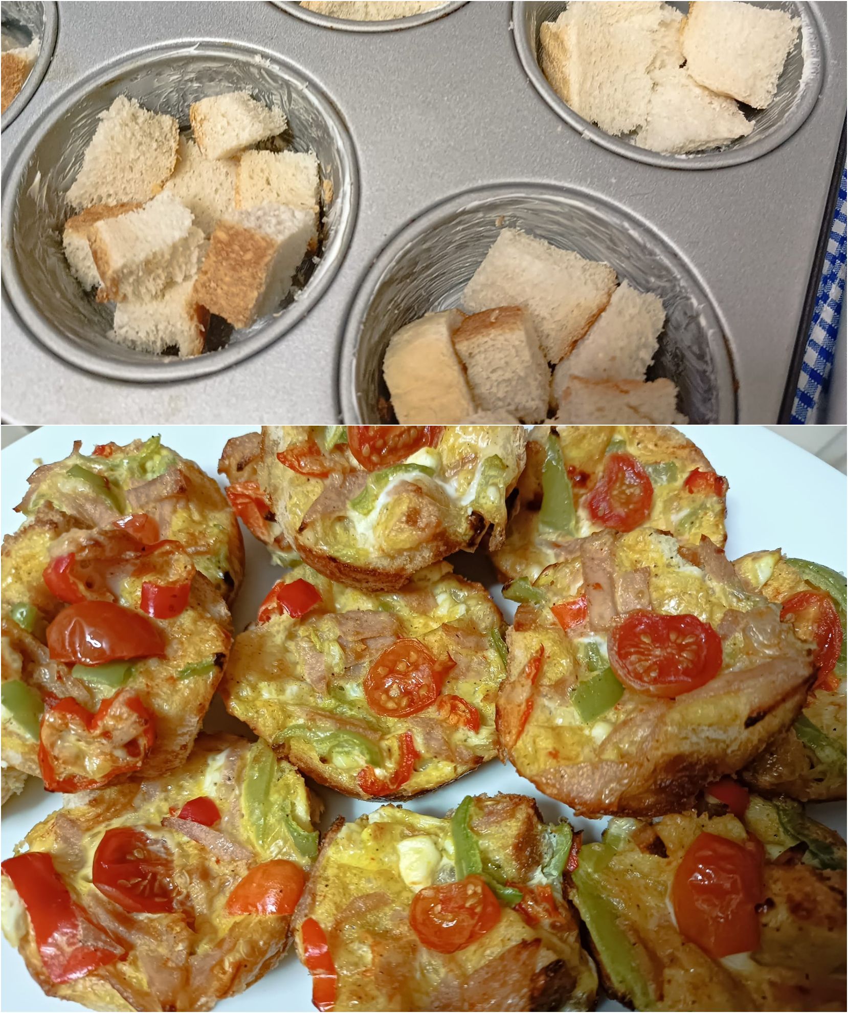 Αλμυρά κεκάκια με το ψωμί που περίσσεψε για κολατσιό στο σχολείο