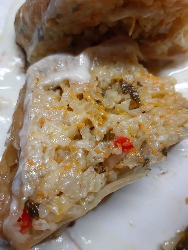 λαχανοντολμάς-σε-φόρμα-συνταγή-