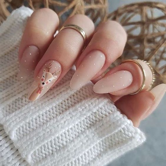 τάρανδοι-σε-nude-νύχια-ιδέες-