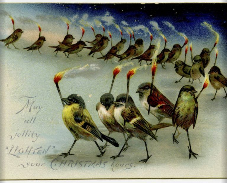 Χριστουγεννιάτικες κάρτες Βικτωριανής Εποχής: Ανατριχιαστικές ευχετήριες κάρτες με νεκρά πουλιά, βασανιστήρια και βάτραχους δολοφόνους