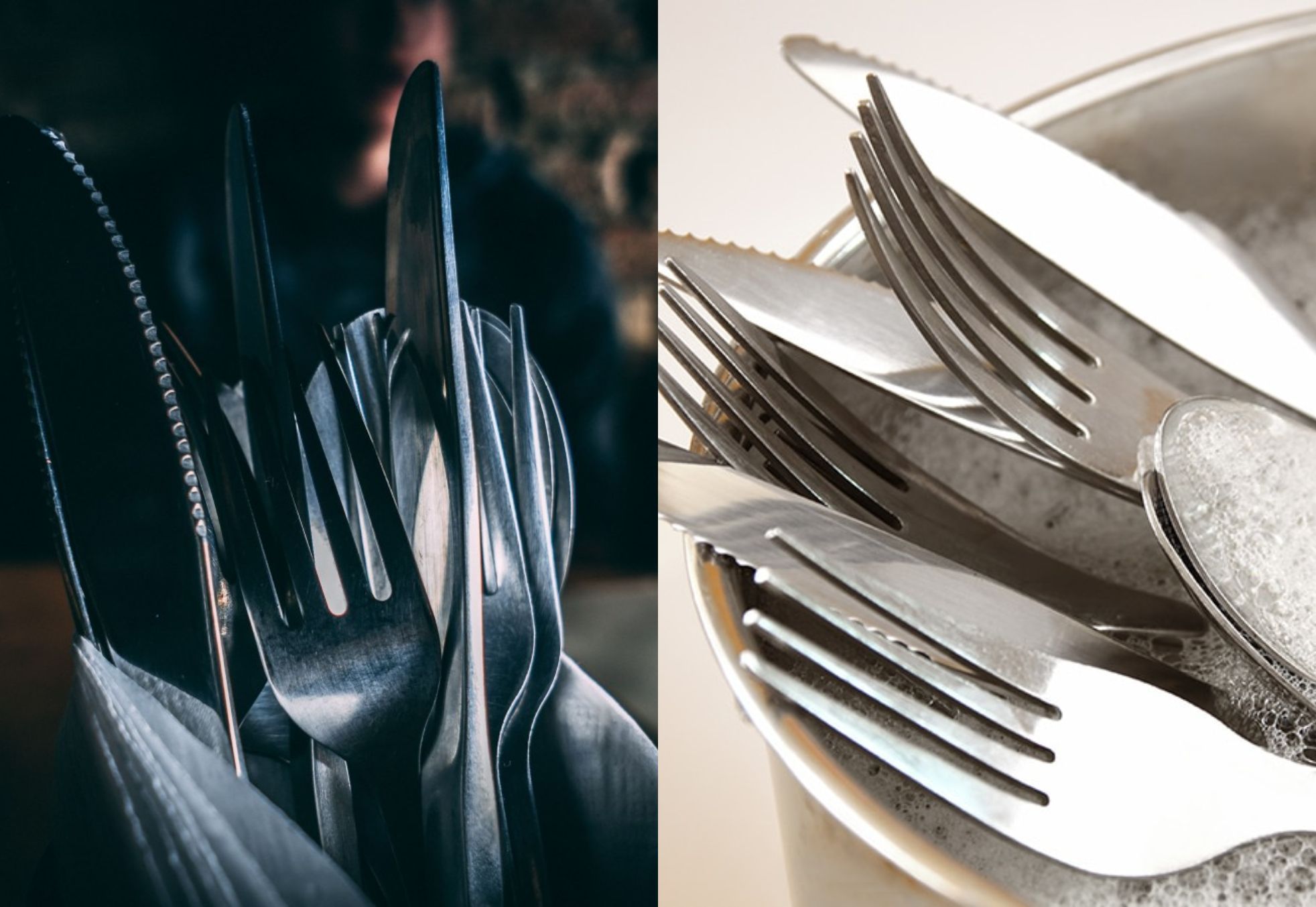 Άλατα στίγματα και θαμπάδα στα μαχαιροπίρουνα: Κάντε τα να αστράφτουν σαν καινούρια για το Χριστουγεννιάτικο τραπέζι