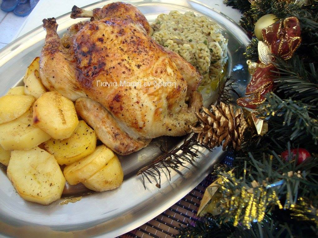 γεμιστό-κοτόπουλο-για-τα-Χριστούγεννα-συνταγή-