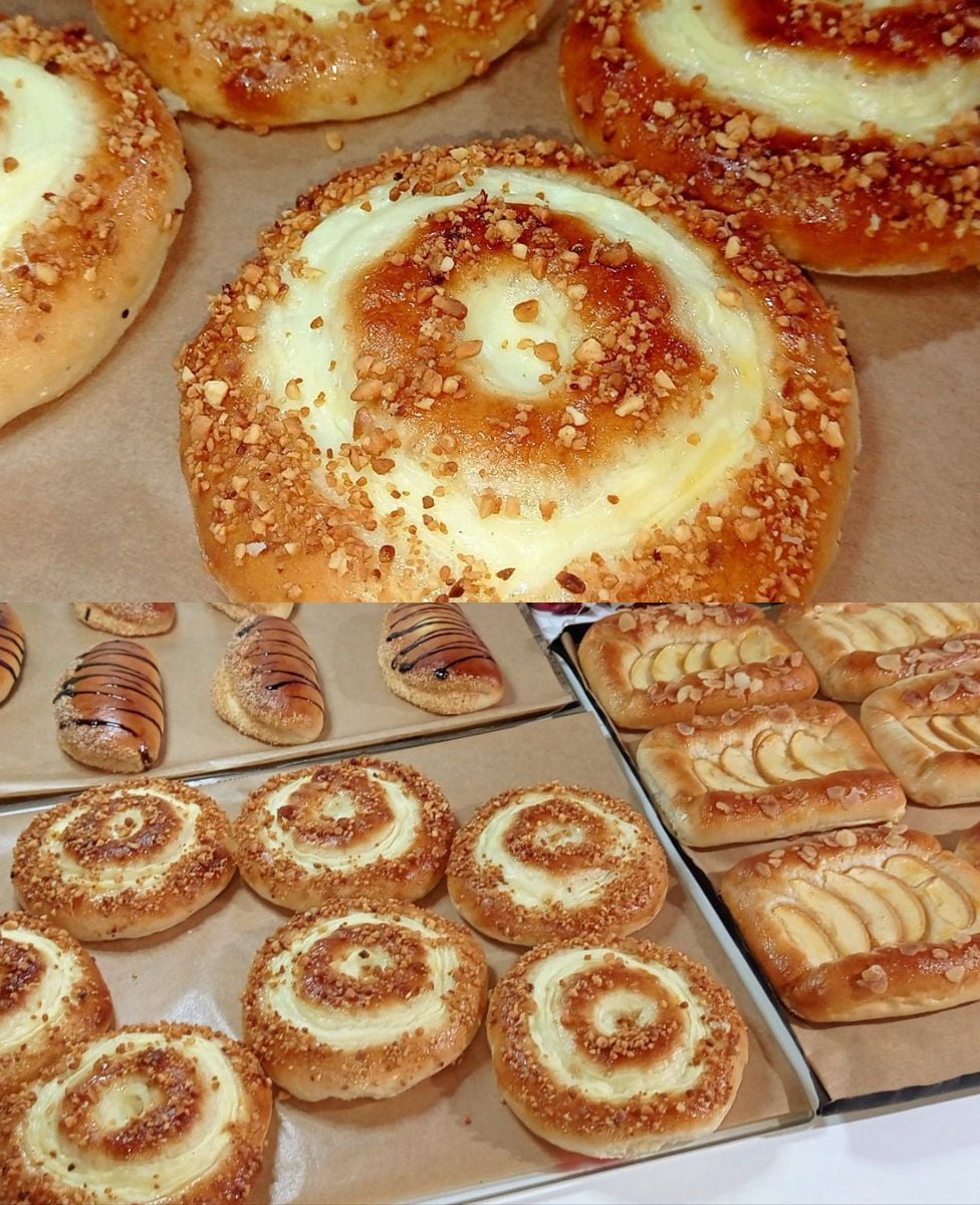 αφράτα-ψωμάκια-με-κρέμα-συνταγή-