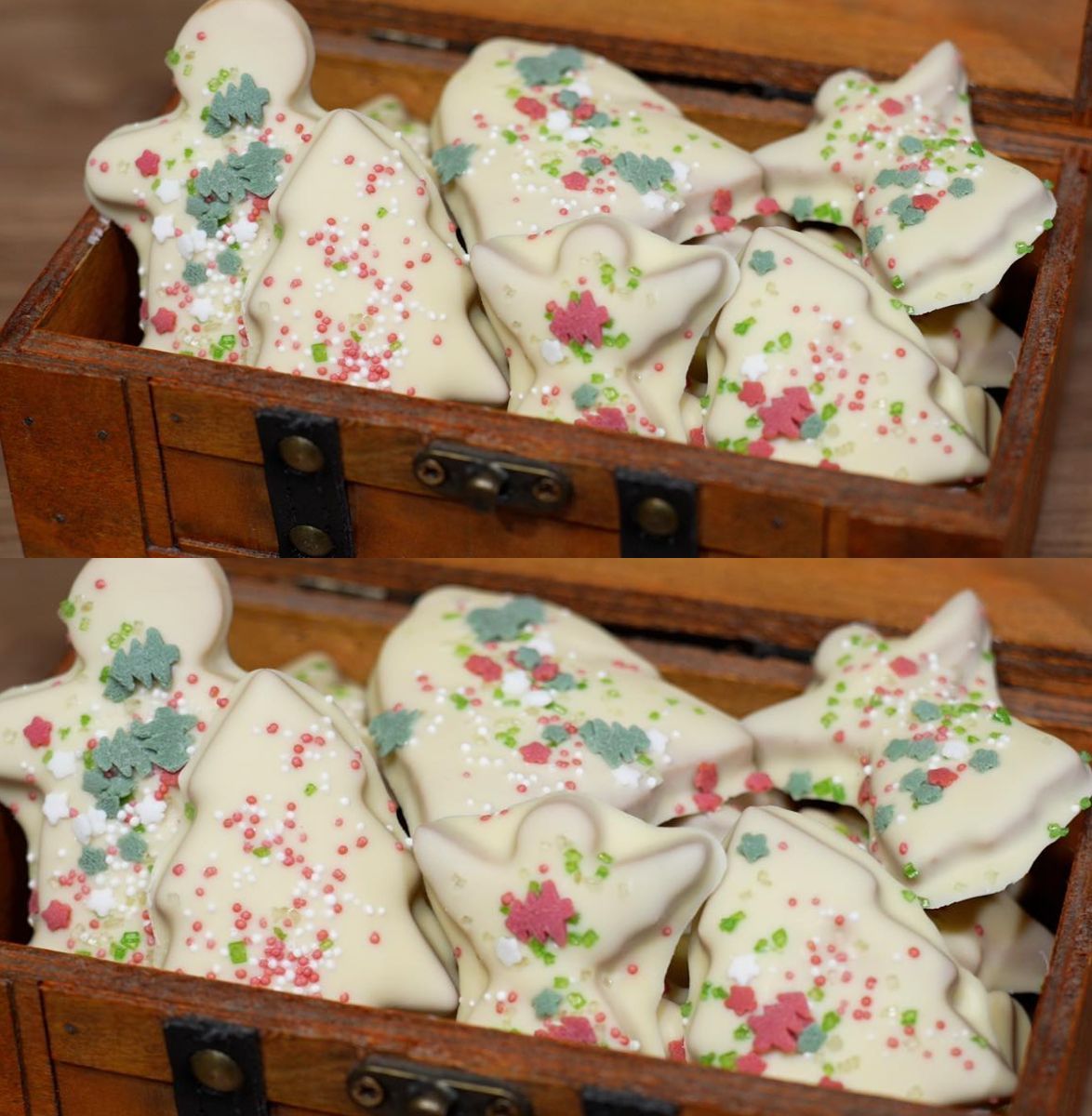 χριστουγεννιάτικα-μπισκότα-με-λευκή σοκολάτα-συνταγή-