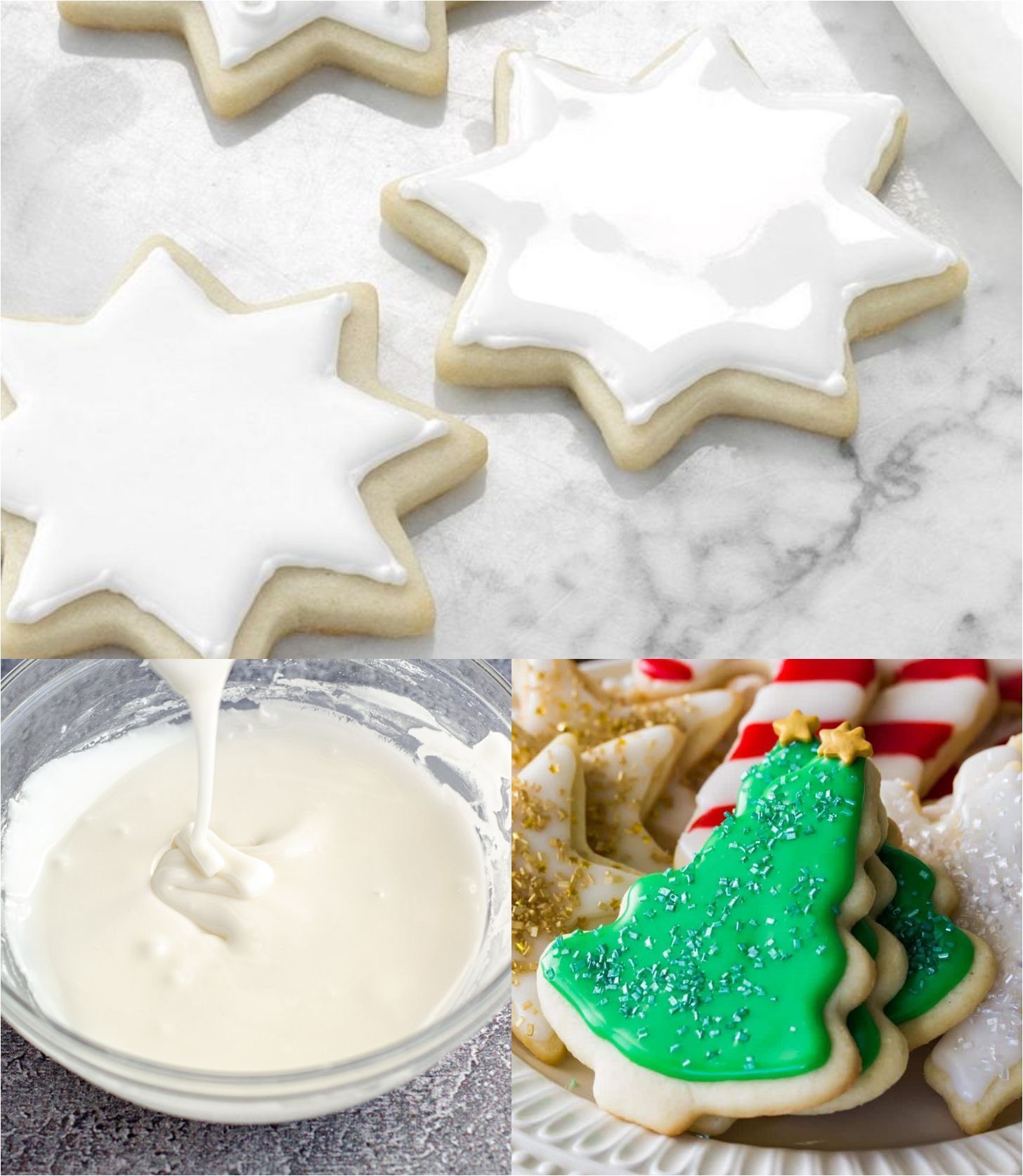 Γλάσο με βανίλια υποβρύχιο για τα Χριστουγεννιάτικα μπισκότα