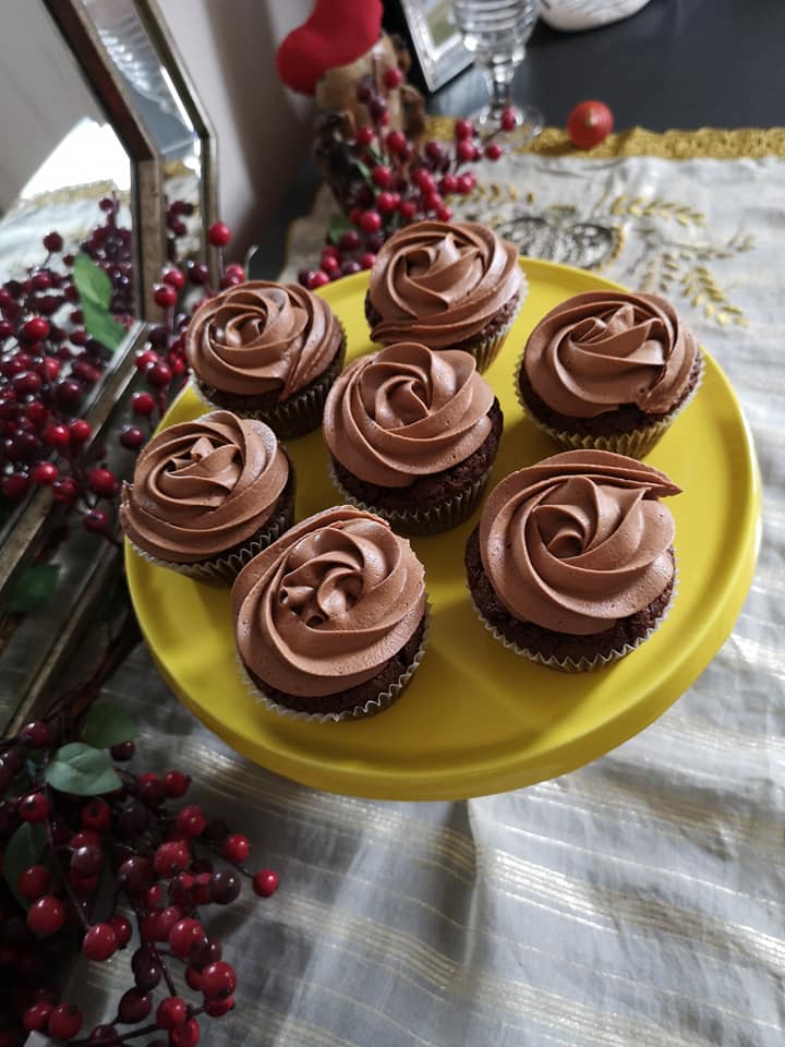 Βουτυρόκρεμα gingerbread για τα Χριστουγεννιάτικα cupcake