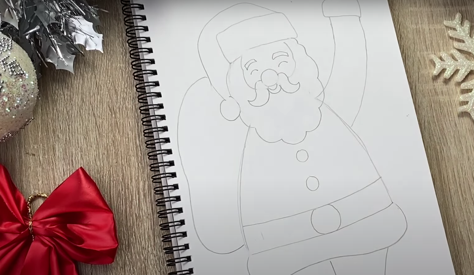 απλός-τρόπος-για-να-ζωγραφίσει-το-παιδί-τον-Άγιο Βασίλη-