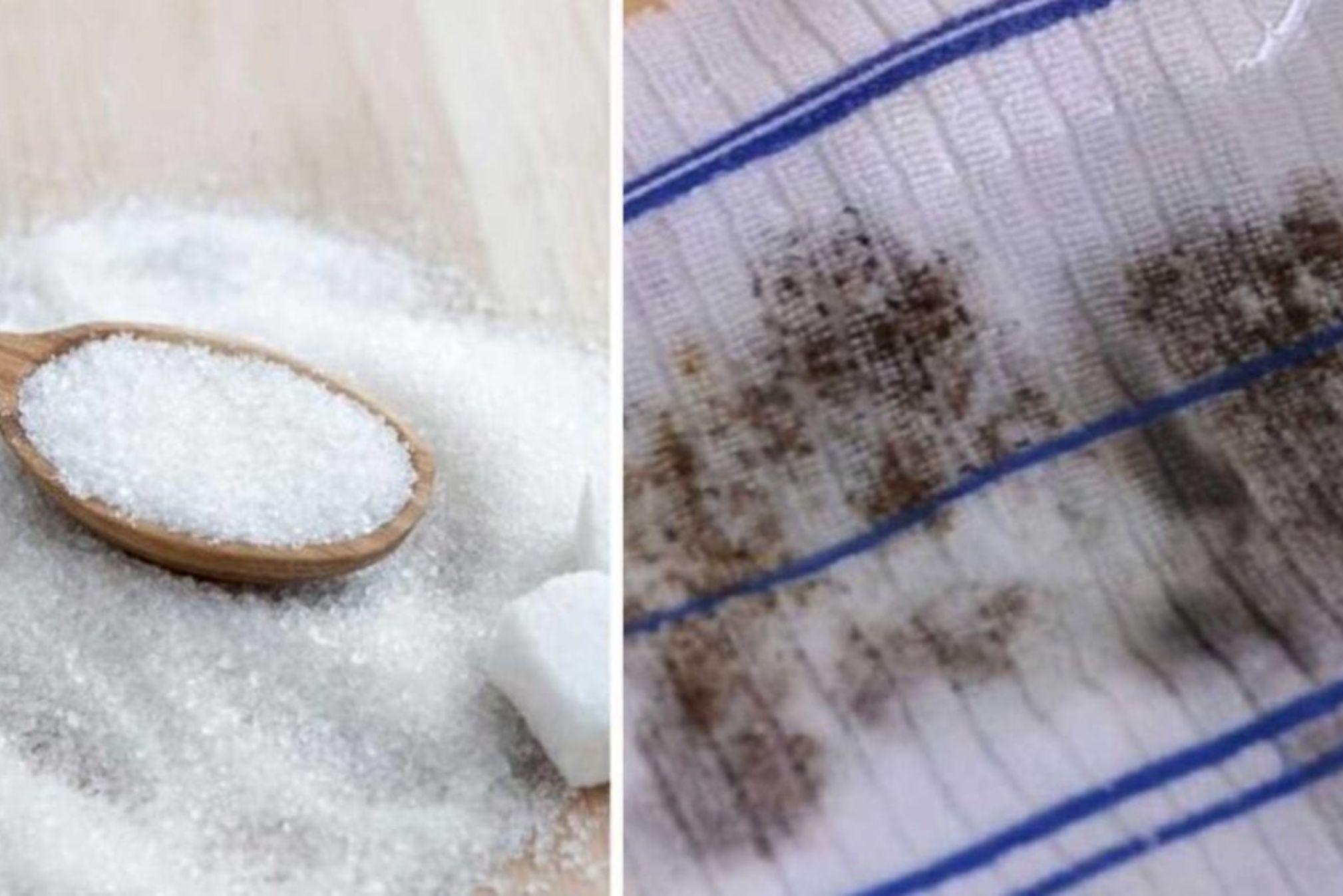 Με λίγη ζάχαρη αφαιρέστε ακόμα και τον πιο δύσκολο λεκέ μούχλας