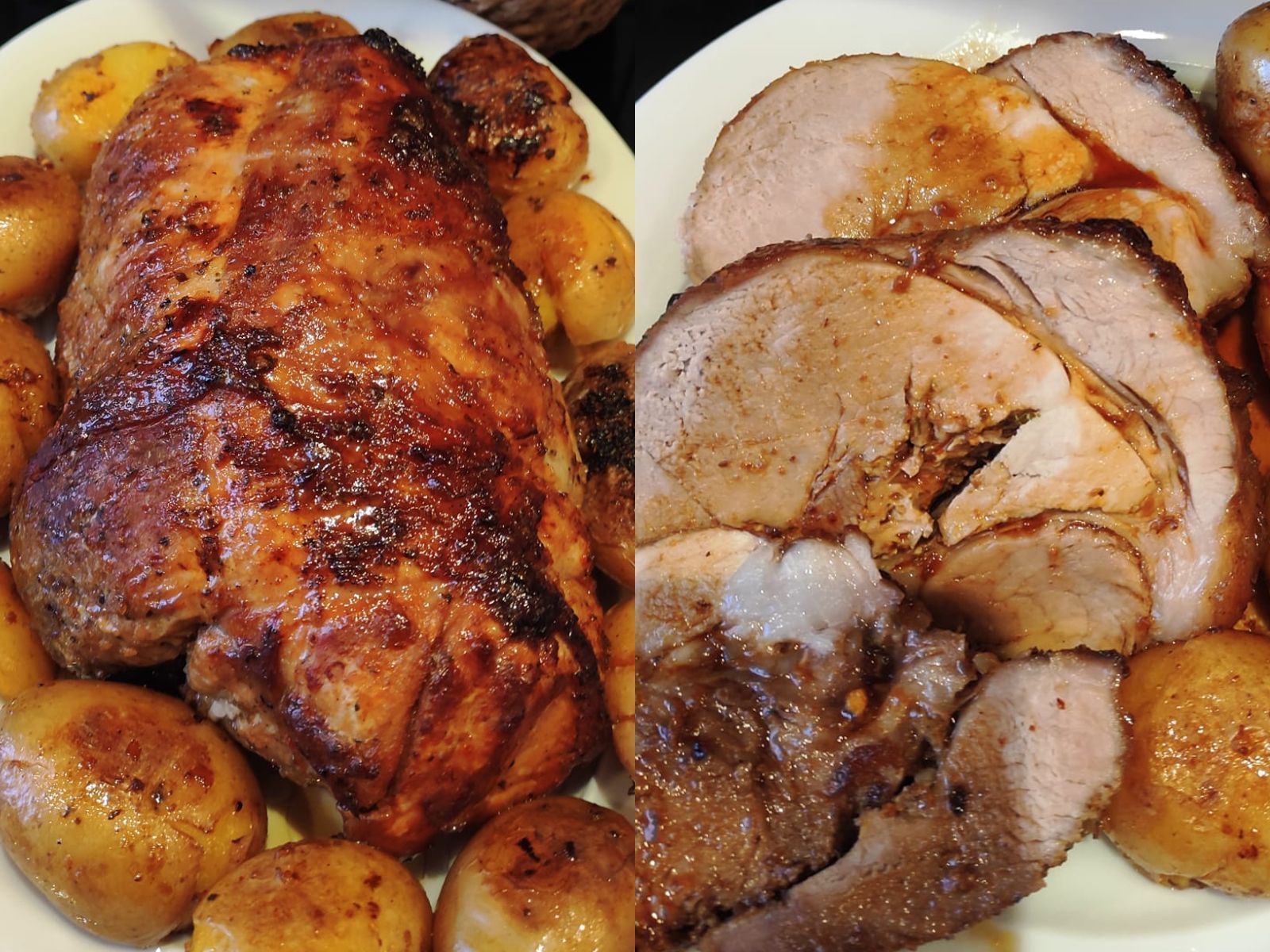 Χοιρινό μπούτι με πατάτες baby για τη Πρωτοχρονιά