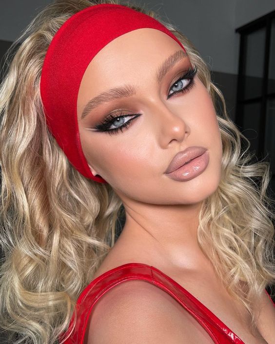 κορδέλα-σε-μακριά-ξανθά μαλλιά-ιδέες-