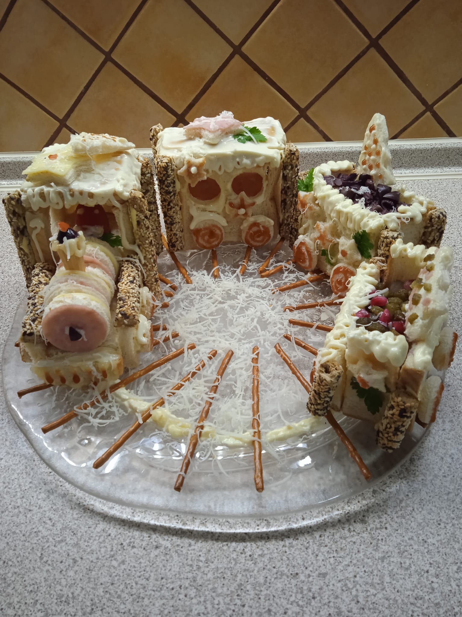 τραινάκι-από-ψωμί του τοστ-συνταγή-