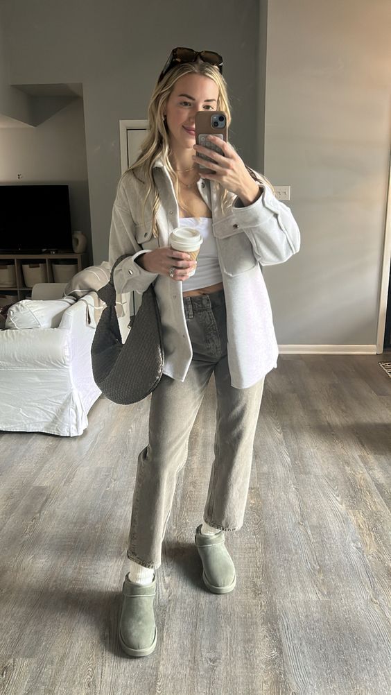 γκρι-ugg-μπότες-με-τζιν-ιδέες- γκρι-ugg-μπότες-με-τζιν-ιδέες-