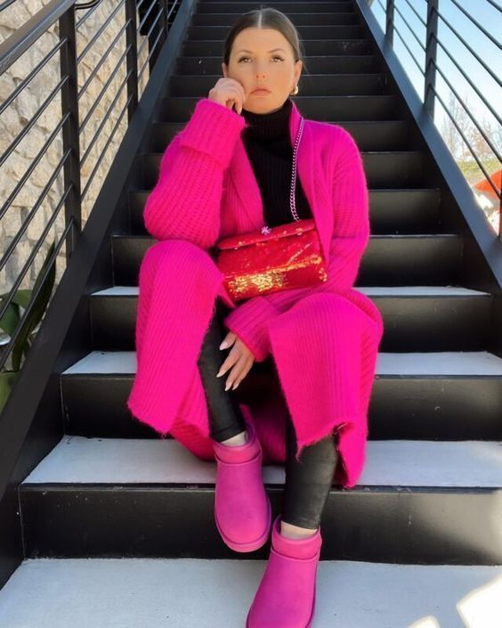 φούξια-μπότες-ugg-με-φούξια-πανωφόρι-ιδέες- φούξια-μπότες-ugg-με-φούξια-πανωφόρι-ιδέες-