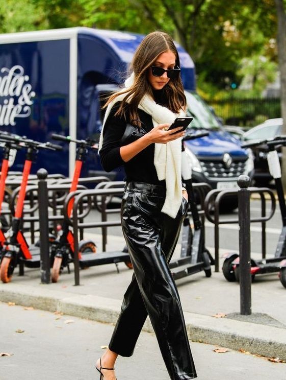 ιδέες-για-δερμάτινα παντελόνια-Χειμώνας 2024- ιδέες-για-δερμάτινα παντελόνια-Χειμώνας 2024-