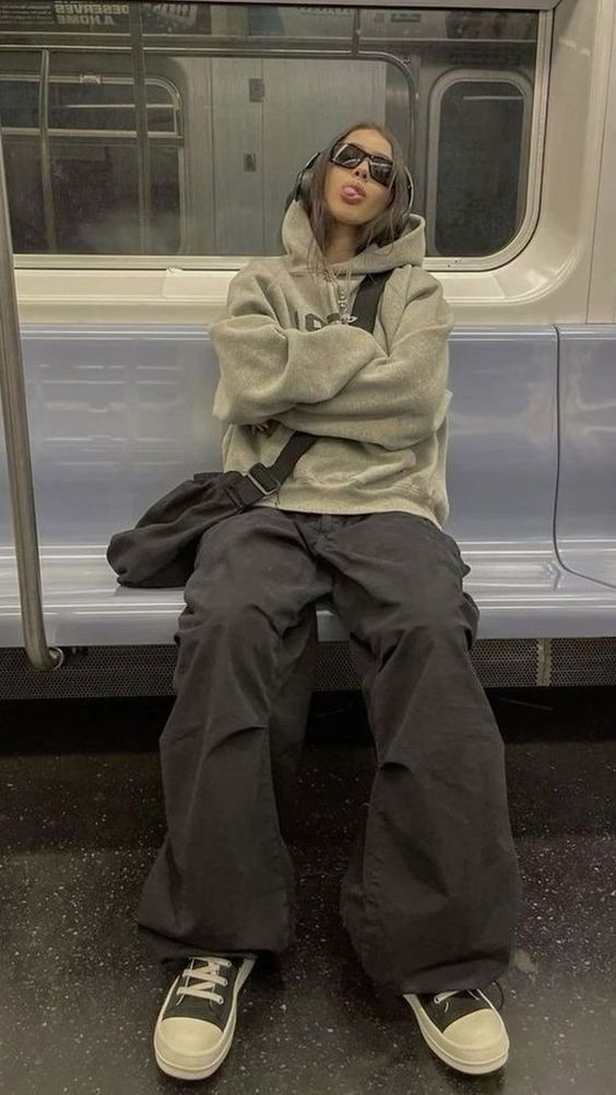 street style-με-baggy pant-ιδέες-