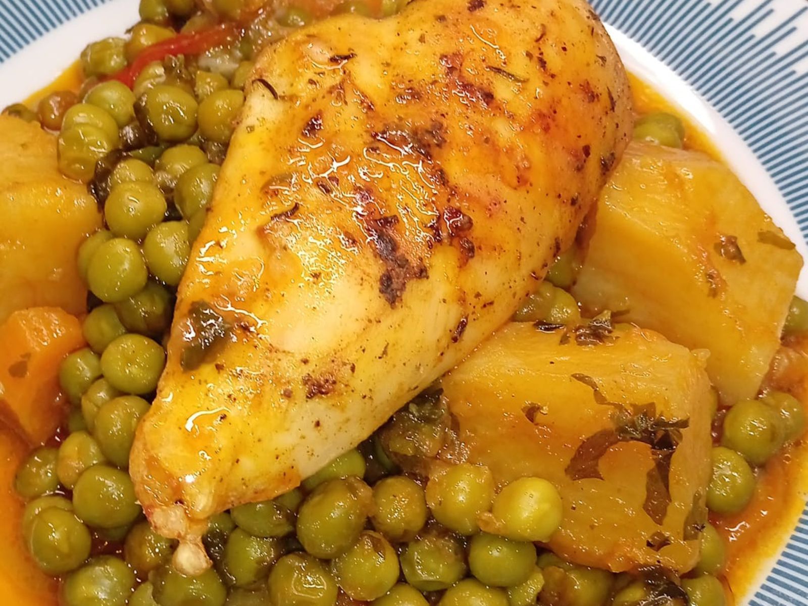 αρακάς-με-φιλέτο κοτόπουλο-συνταγή-