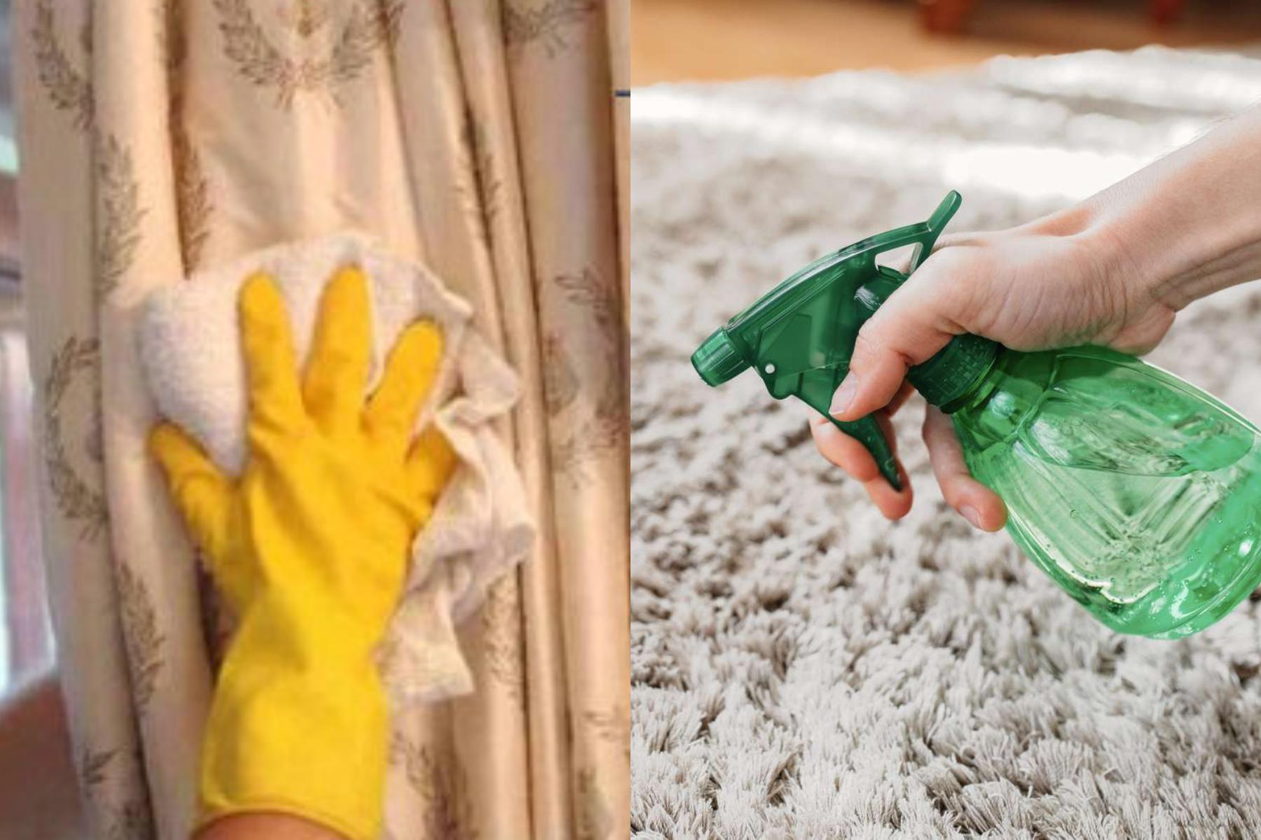 Άσχημες μυρωδιές σε χαλιά και κουρτίνες: Κάντε τα να μοσχομυρίσουν με 2 διαφορετικά σπιτικά αρωματικά σπρέι