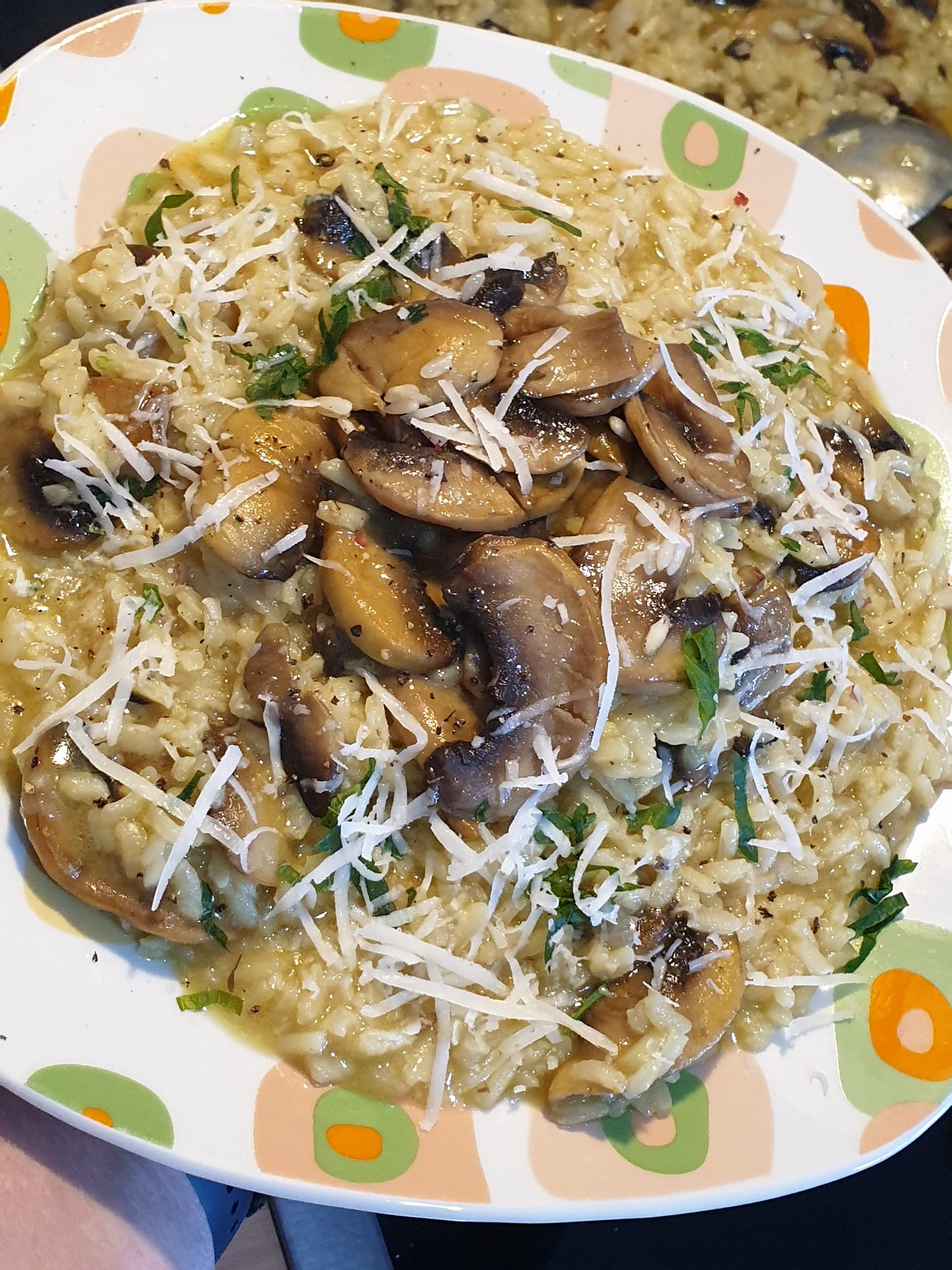 Κρεμώδες ριζότο με μανιτάρια