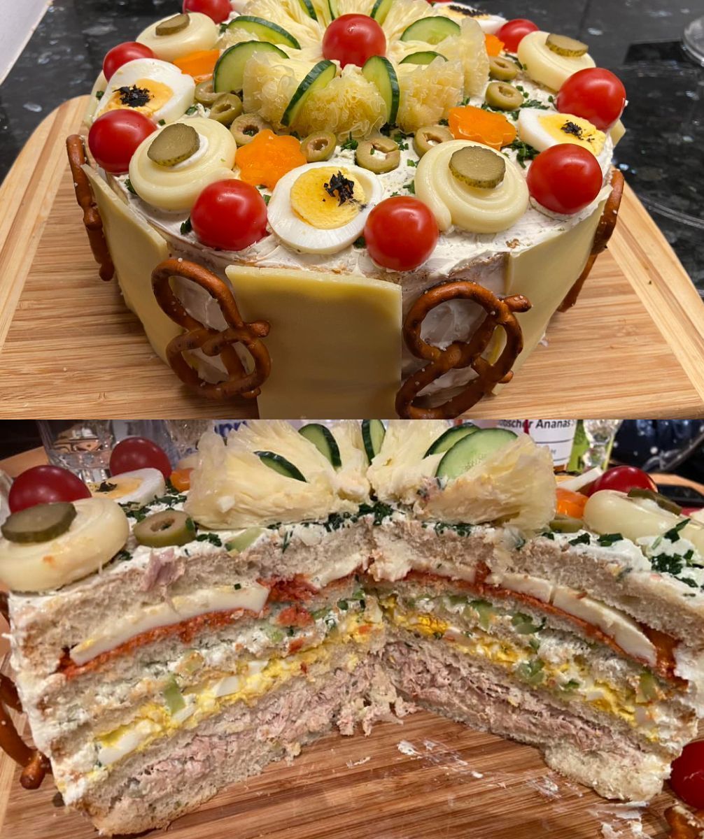 αλμυρή-τούρτα-με-ψωμί μπόμπα-συνταγή- αλμυρή-τούρτα-με-ψωμί μπόμπα-συνταγή-