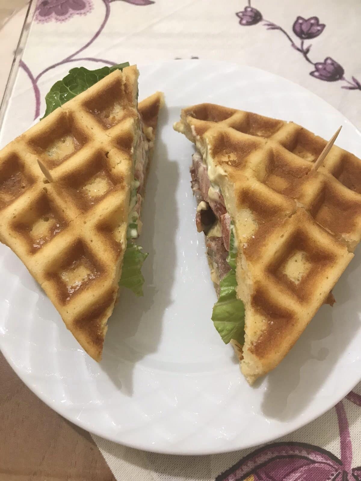 Κλαμπ σάντουιτς-με βάφλες-συνταγή-