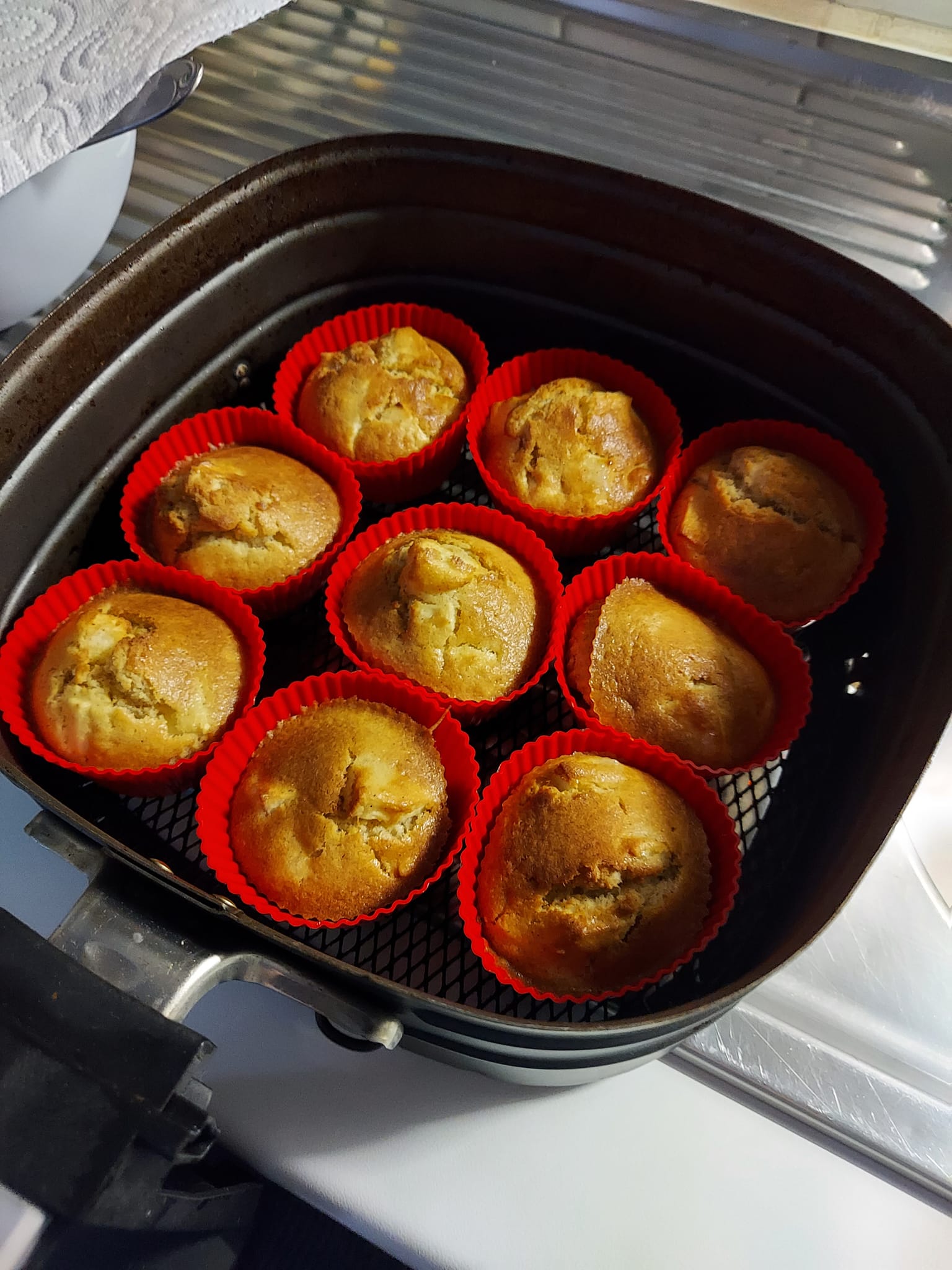 Muffins-με μήλο-στο-airfryer-συνταγή-