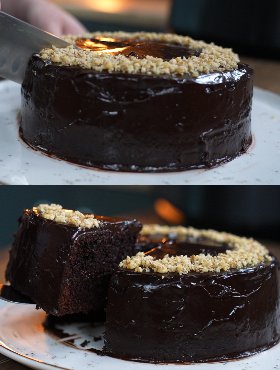 τούρτα-σοκολάτα-στο-air fryer-από-τον-Παναγιώτη Παπαδάκη-συνταγή-