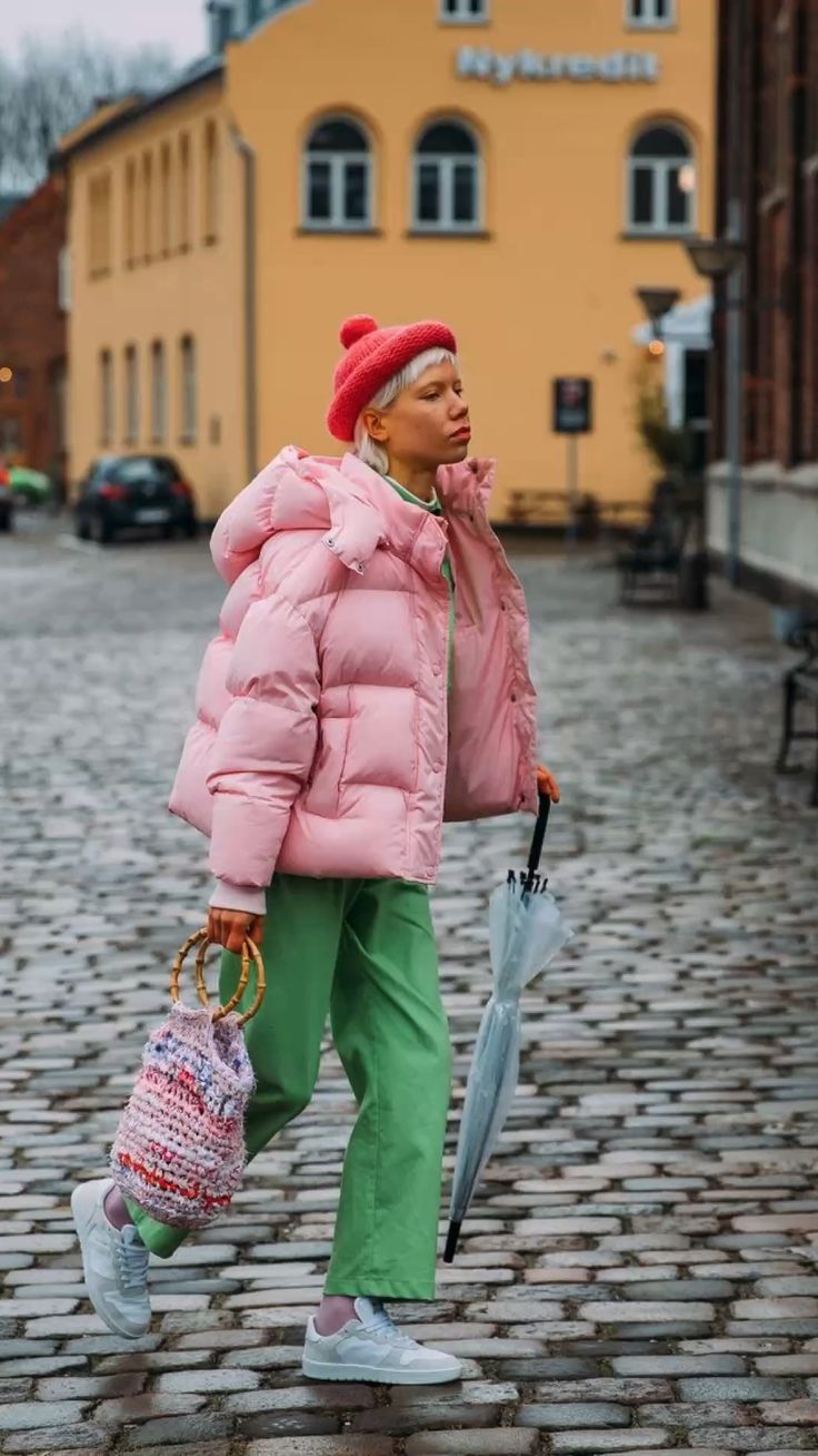 ιδέες-για-γυναικείο ντύσιμο-με-puffer jacket-Χειμώνας-