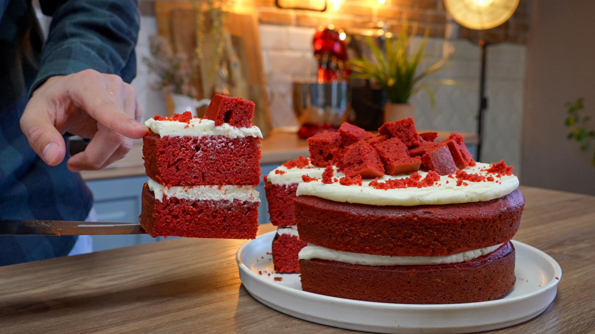 red velvet-κέικ-για-του-Αγίου Βαλεντίνου-συνταγή-