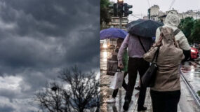 Καιρός  – ΕΜΥ : Βροχές και καταιγίδες σε όλη την χώρα την Δευτέρα   – Πότε αναμένεται βελτίωση