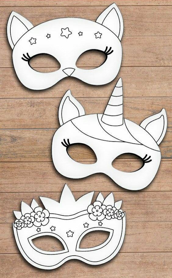 αποκριάτικες-μάσκες-από-χαρτόνι-σε-λευκό-ιδέες-