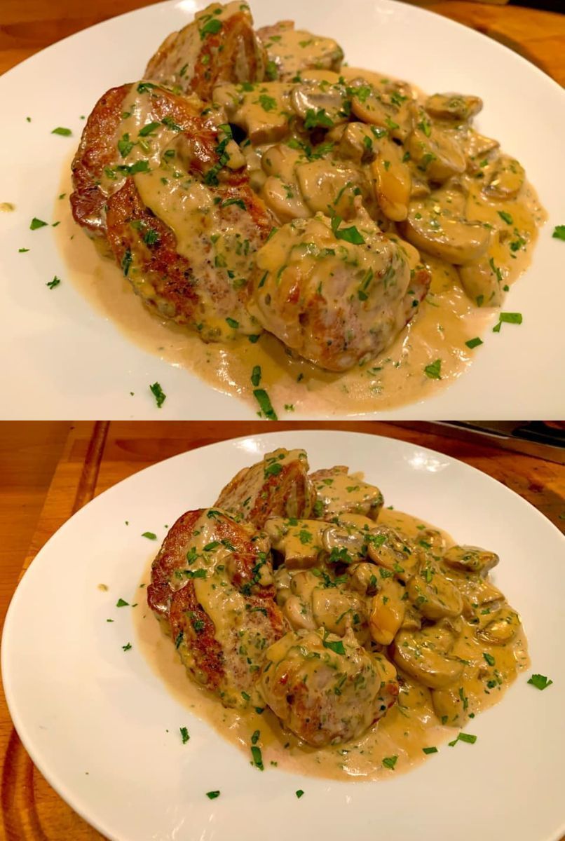 χοιρινό-φιλέτο-αλά κρεμ-με-μανιτάρια-συνταγή-