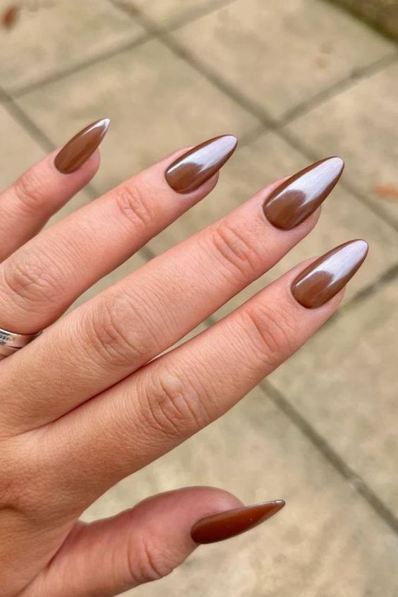 ιδέες-για-chocolate nails-τάσεις 2024-